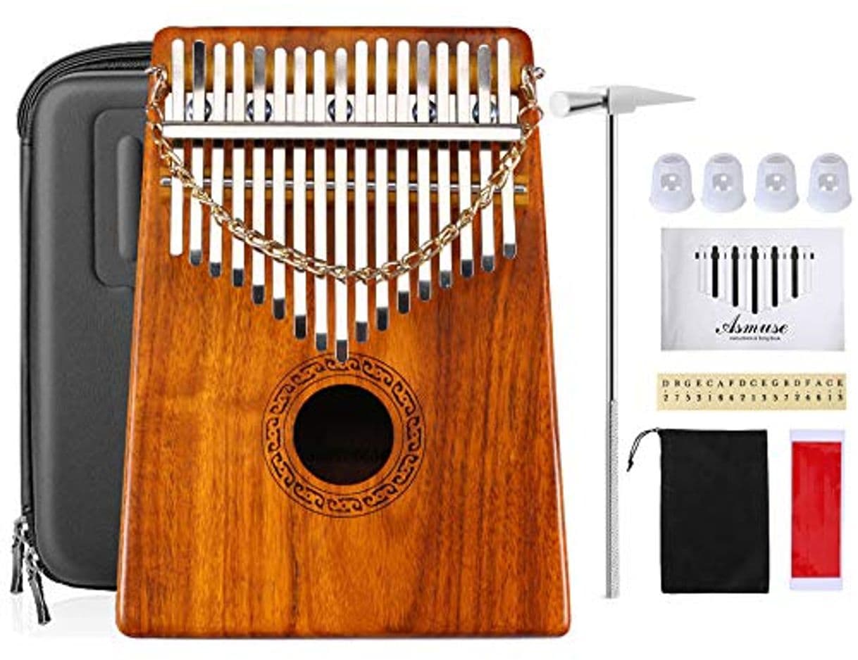 Product Asmuse Kalimba Thumb Piano 17 Teclas Mbira Madera Maciza Finger piano Sanza