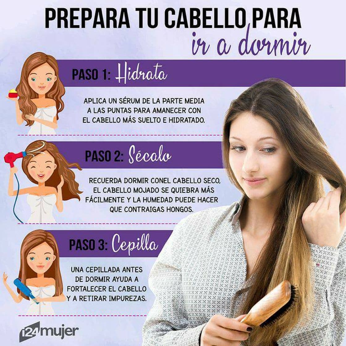 Moda Prepara tu cabello para ir a dormir 