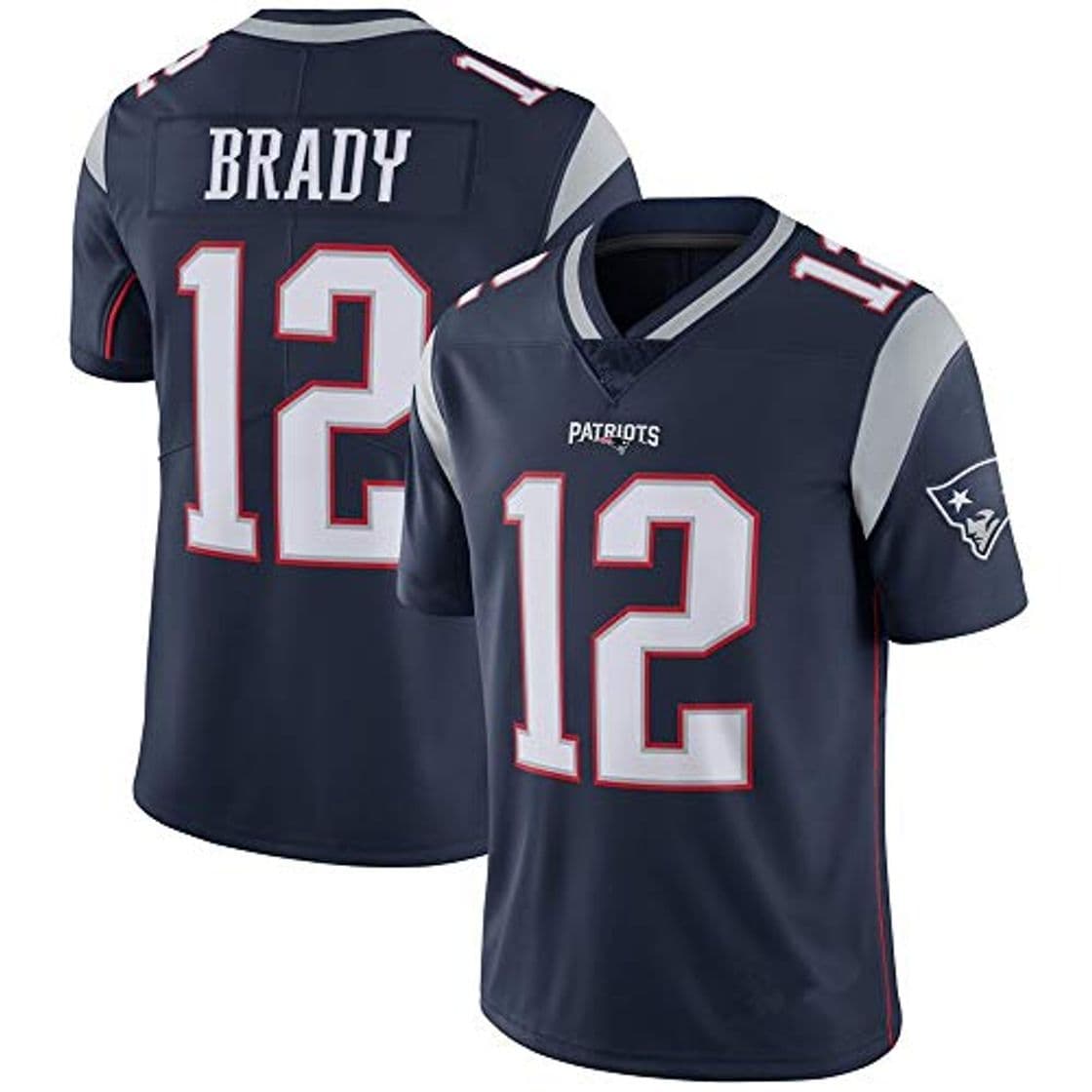 Product LQsy NFL Jersey Patriots 12# Tom Brady Traje De Rugby Copia Bordado