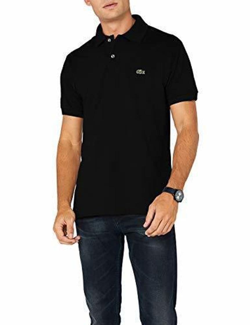 Fashion Lacoste L1212 Camiseta Polo, Negro