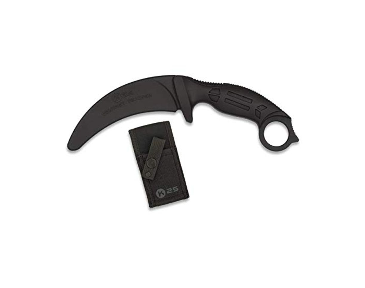 Product Cuchillo Entrenamiento Karambit Negro Hoja 10,6 para entrenar artes marciales, dummy, airsoft,