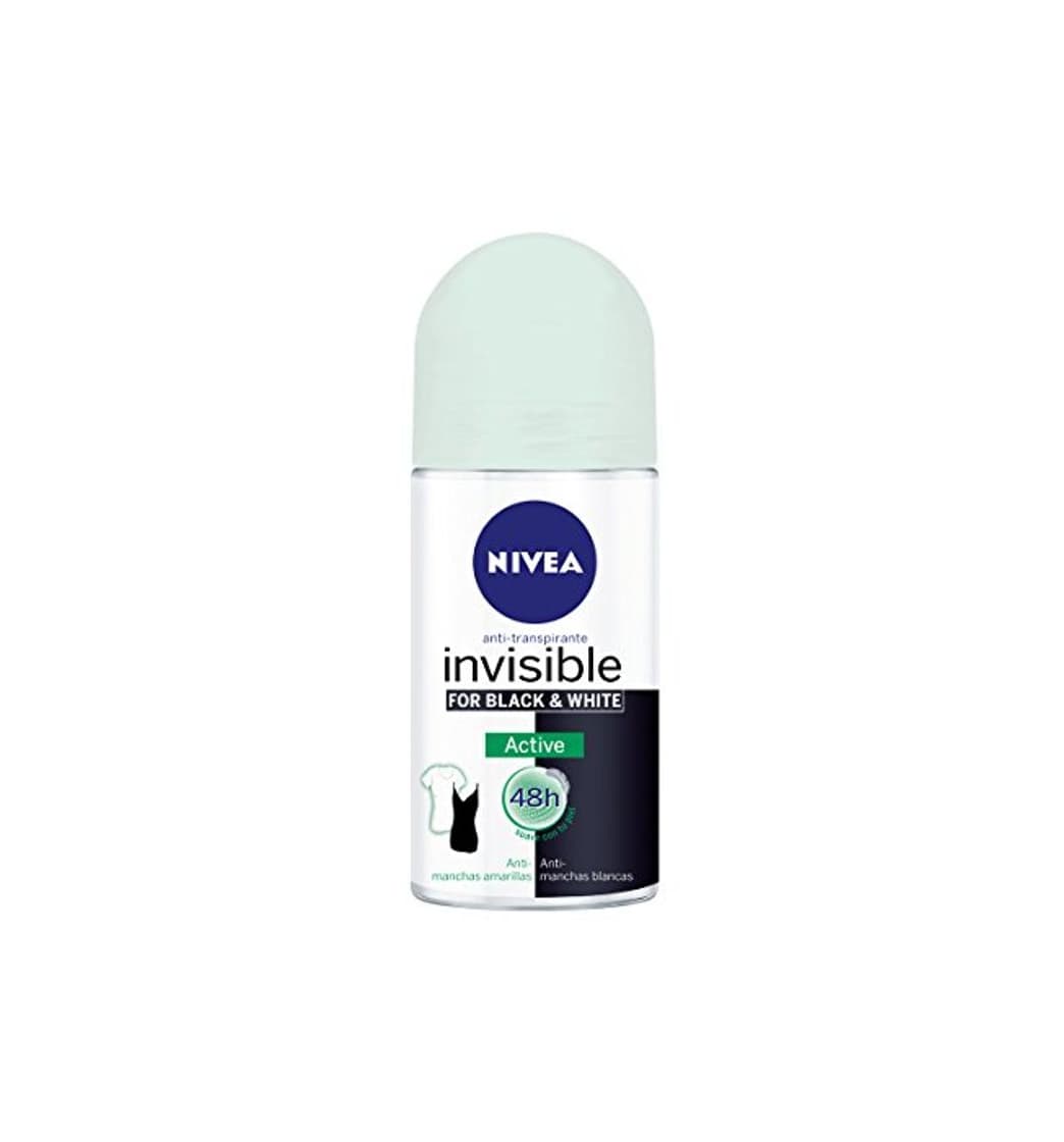 Belleza NIVEA Desodorante Roll-On Invisible For Black & White Active