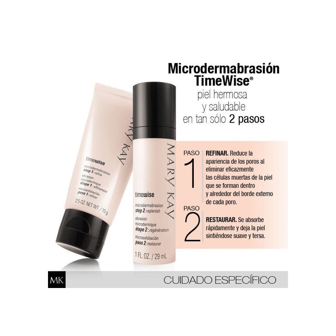 Product Exfoliante y crema para minimizar poros de Mary kay