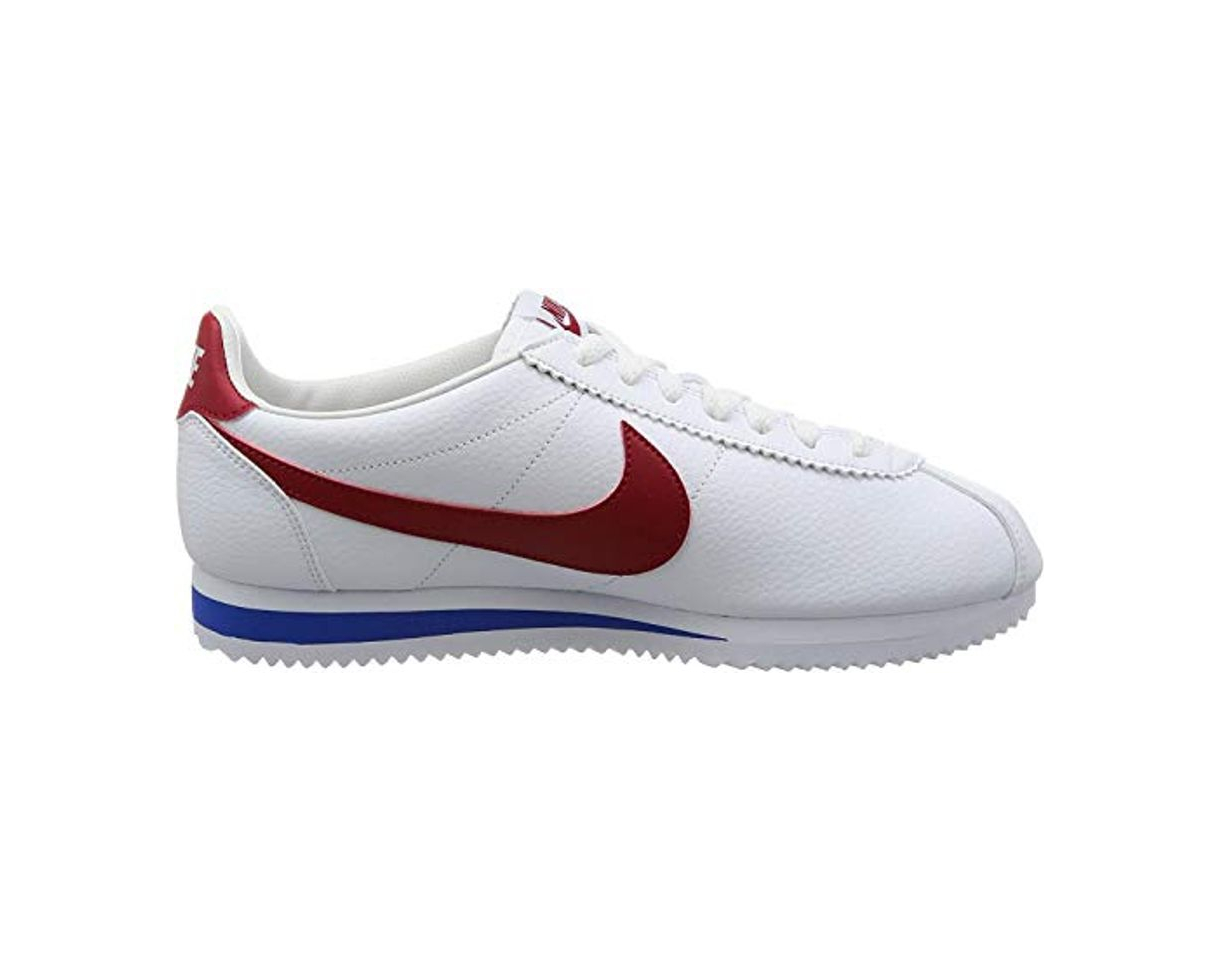 Moda Nike Classic Cortez Leather, Zapatillas de Deporte Hombre, Varios Colores (White / Varsity Red Varsity Roya)