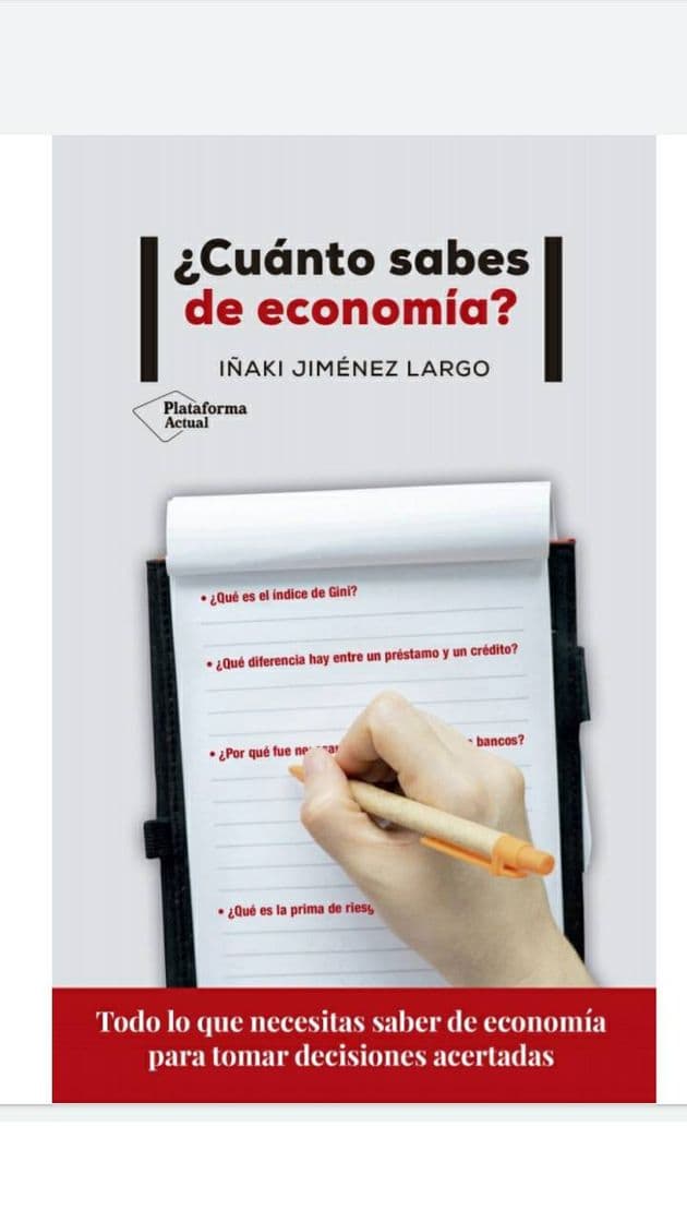 Libro Cuánto sabes de Economía?