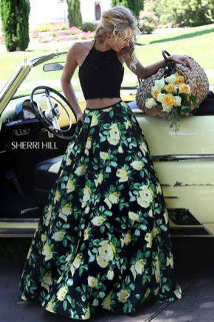 Moda Falda flores