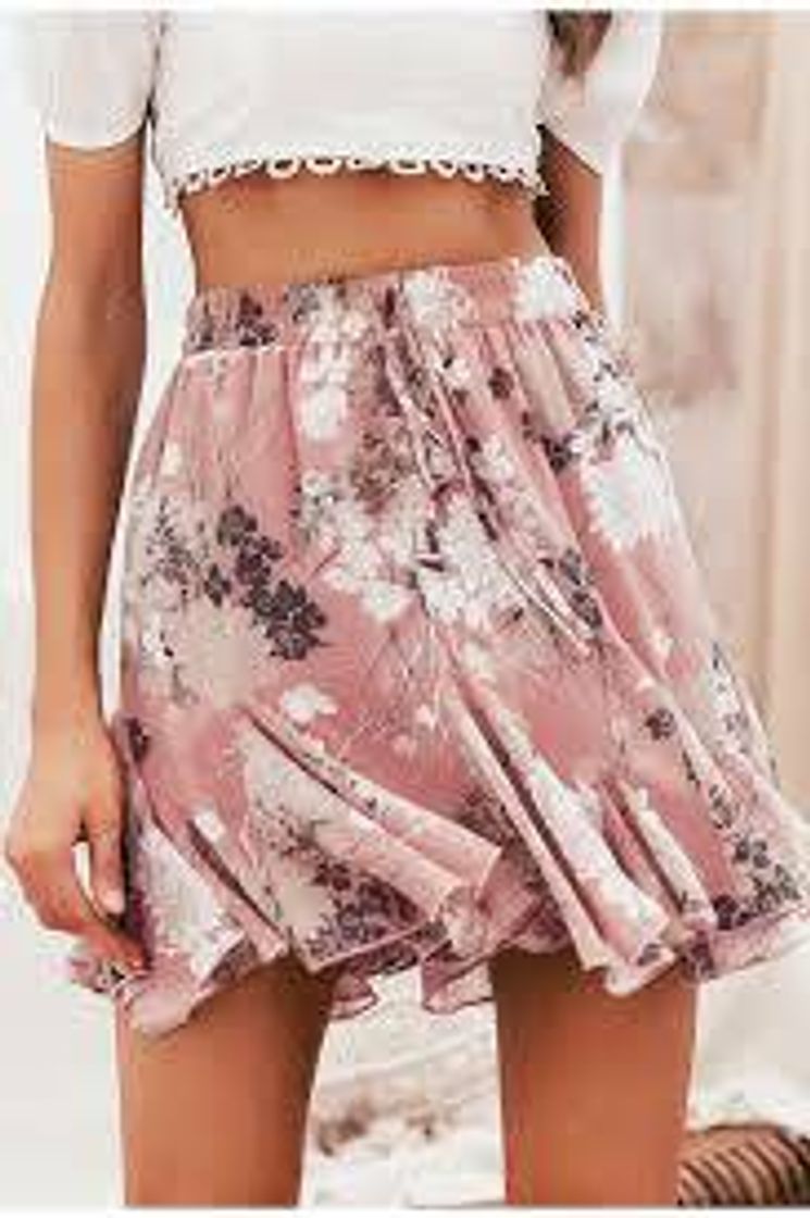 Moda Falda floreada