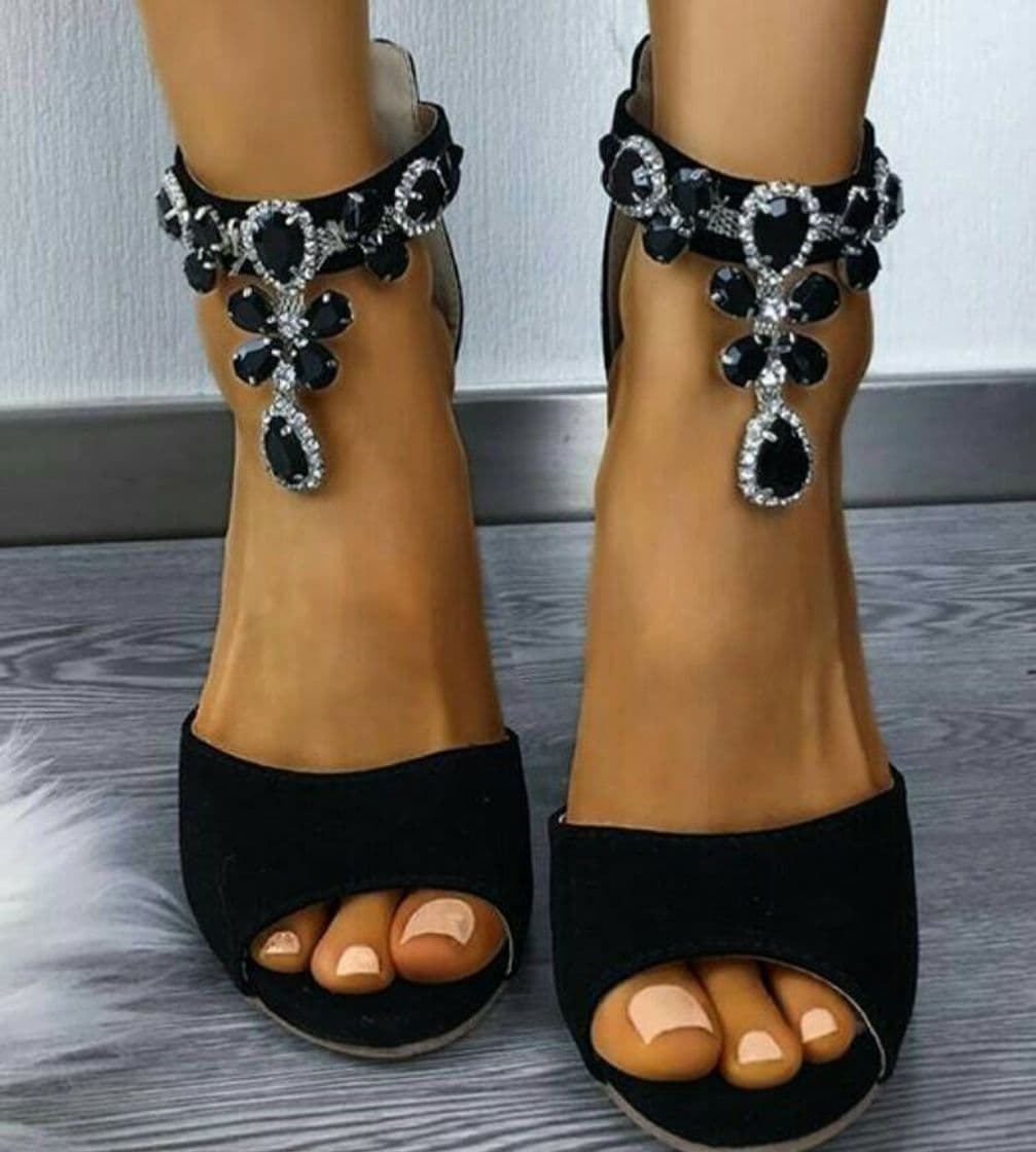 Moda Zapatos con tacón de aguja y decorado brillante 