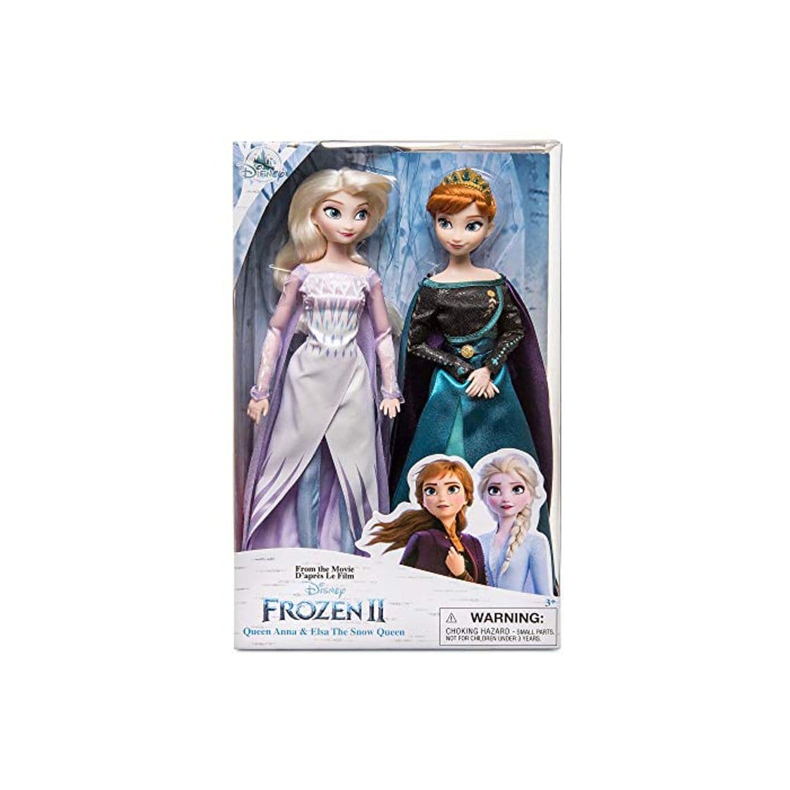 Product Frozen 2 Disney Queen Anna & Snow Queen Elsa Doll Set of 2 Classic Dolls 30cm