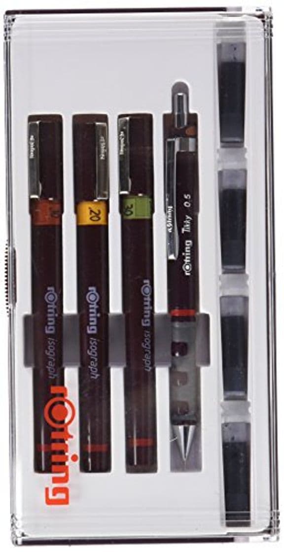 Product Rotring Isograph  Junior Set - Juego de estilógrafos, 3 unidades,