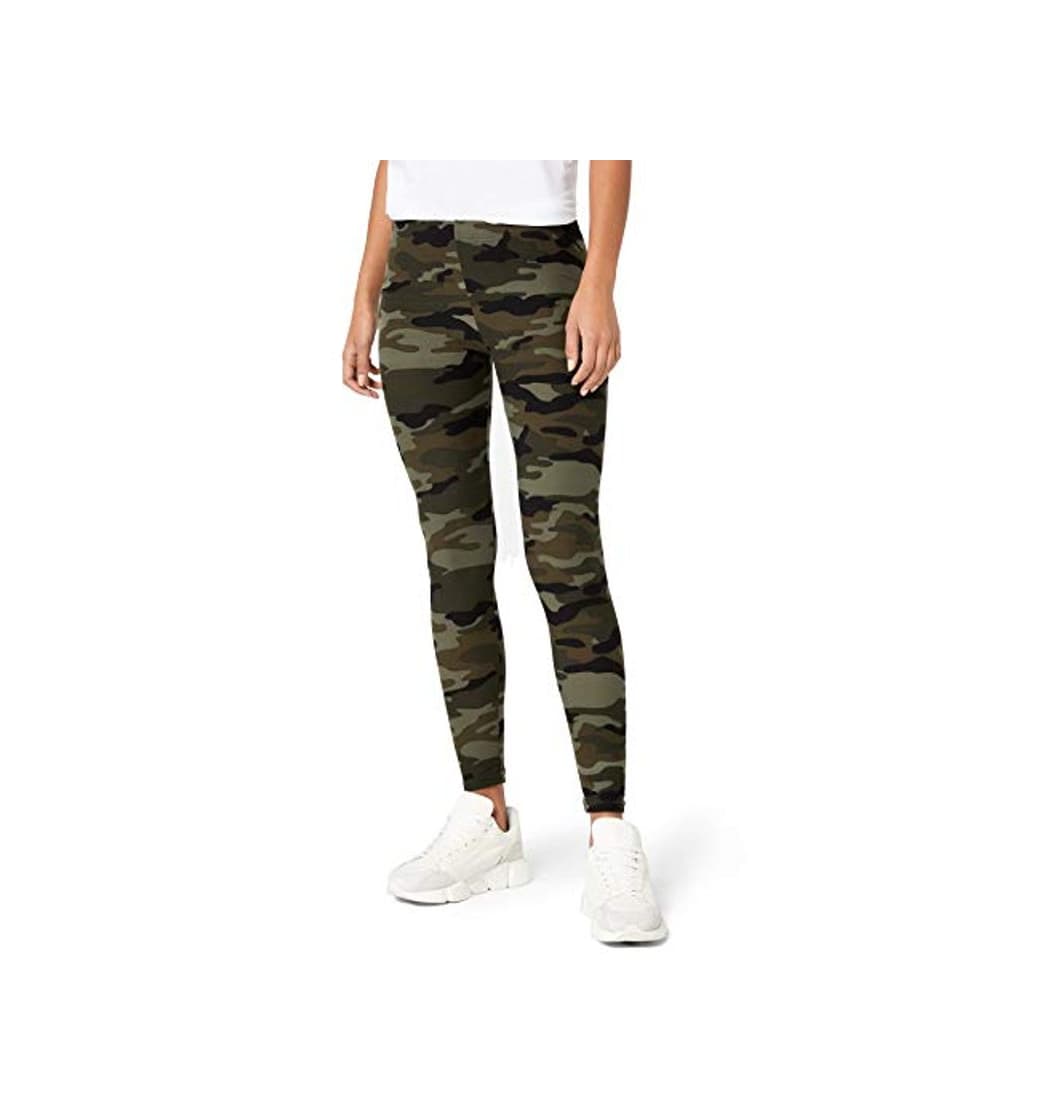 Fashion Urban Classics Ladies Camo Leggings Mallas, Verde