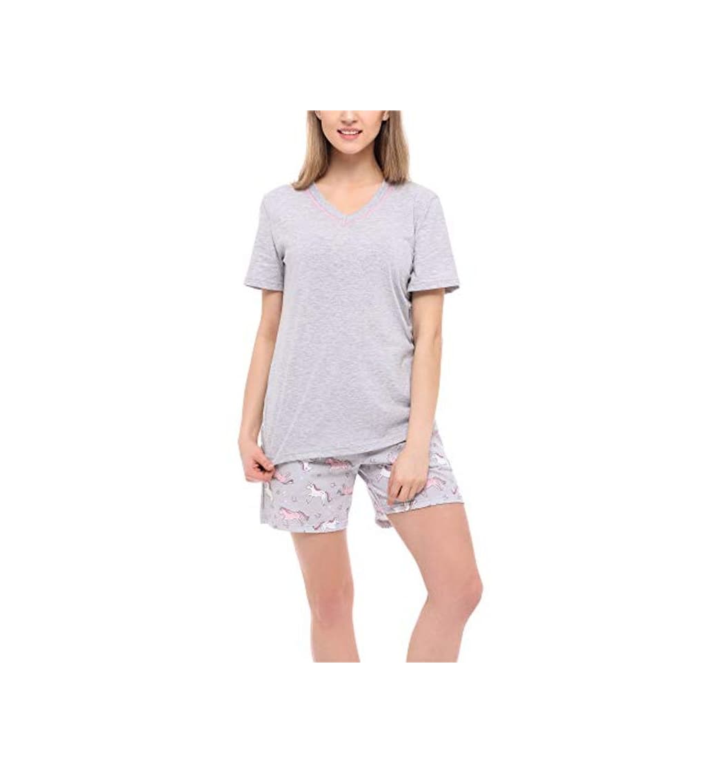 Product Merry Style Pijama Conjunto Camiseta y Pantalones Ropa de Cama Mujer MS10-231