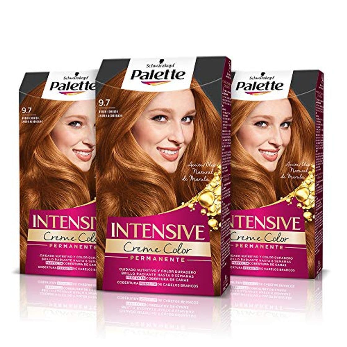 Product Palette Intense Cream Coloration Intensive Coloración del Cabello 9.7 Rubio Cobrizo