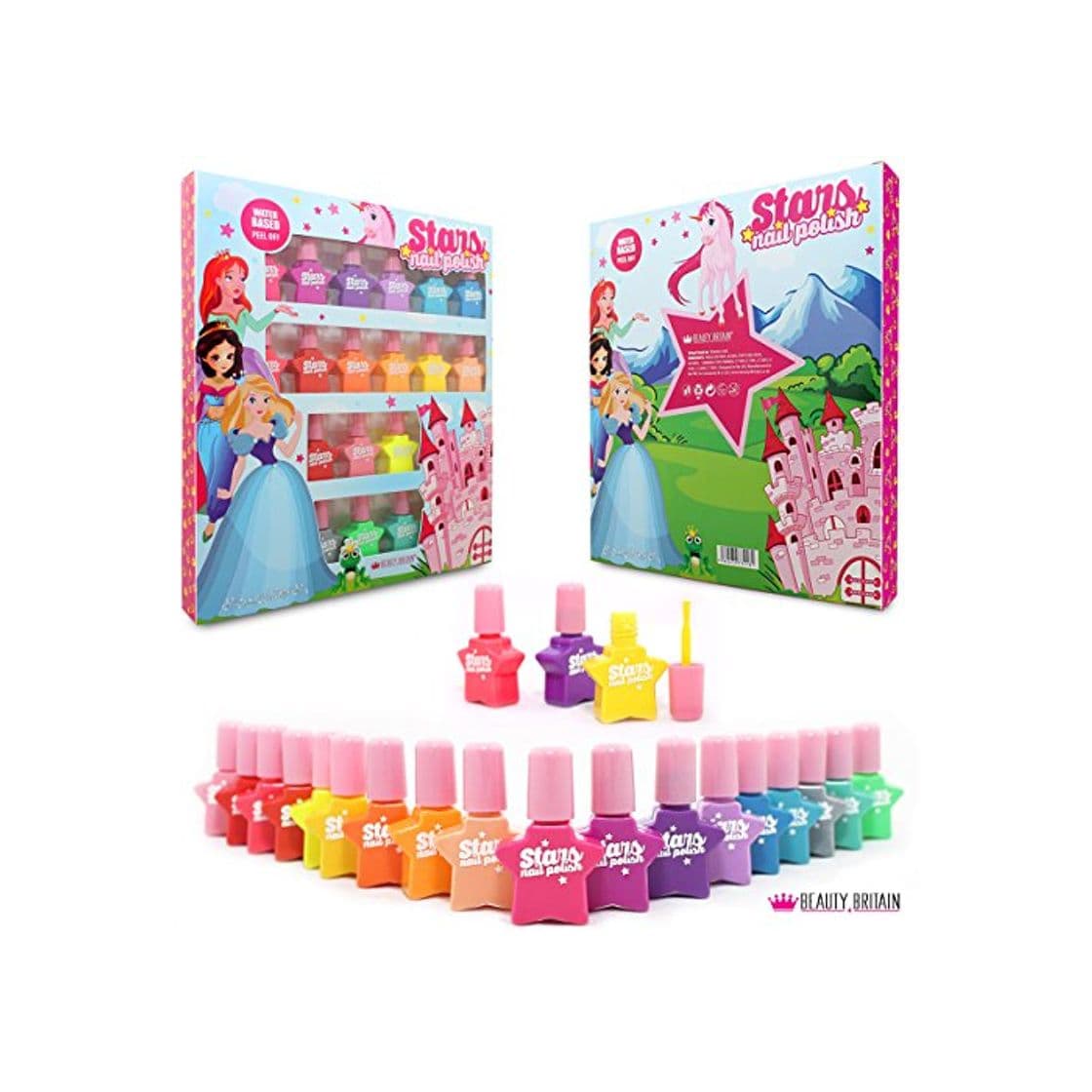 Product Princess Set de esmalte de uñas a base de agua Pelable 18 Botellas 18 Colores