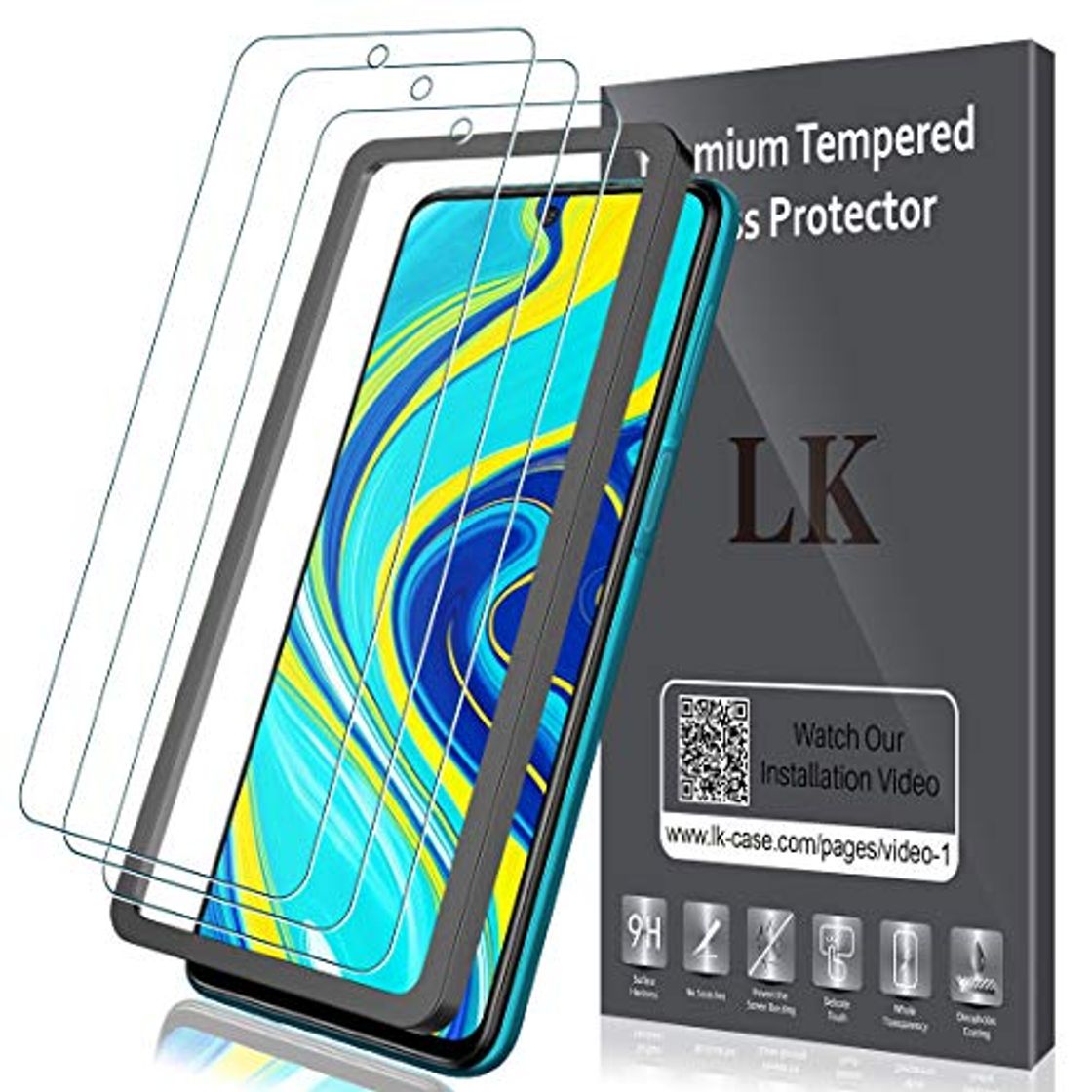 Product LK Protector de Pantalla para Xiaomi Redmi Note 9S