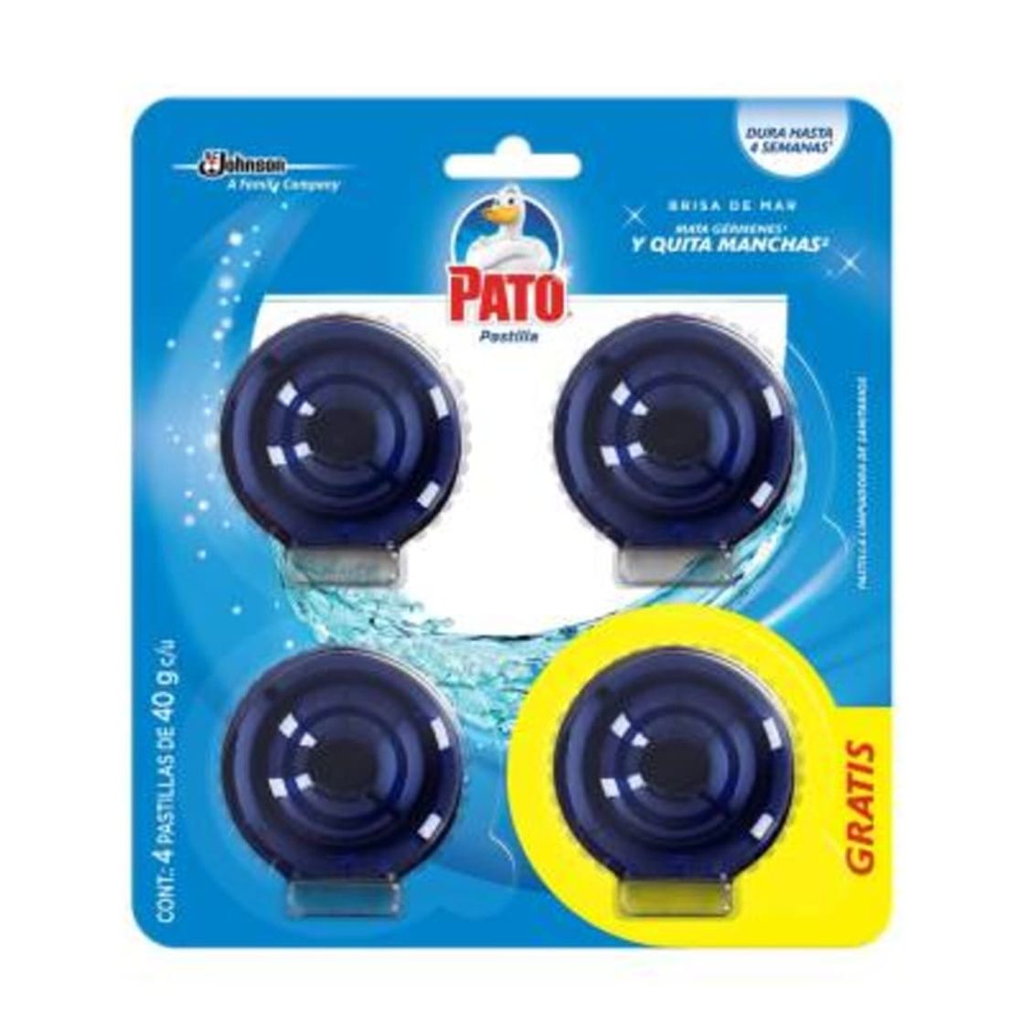 Producto Pastilla para baño Pato azul 4 pzas de 40 g c