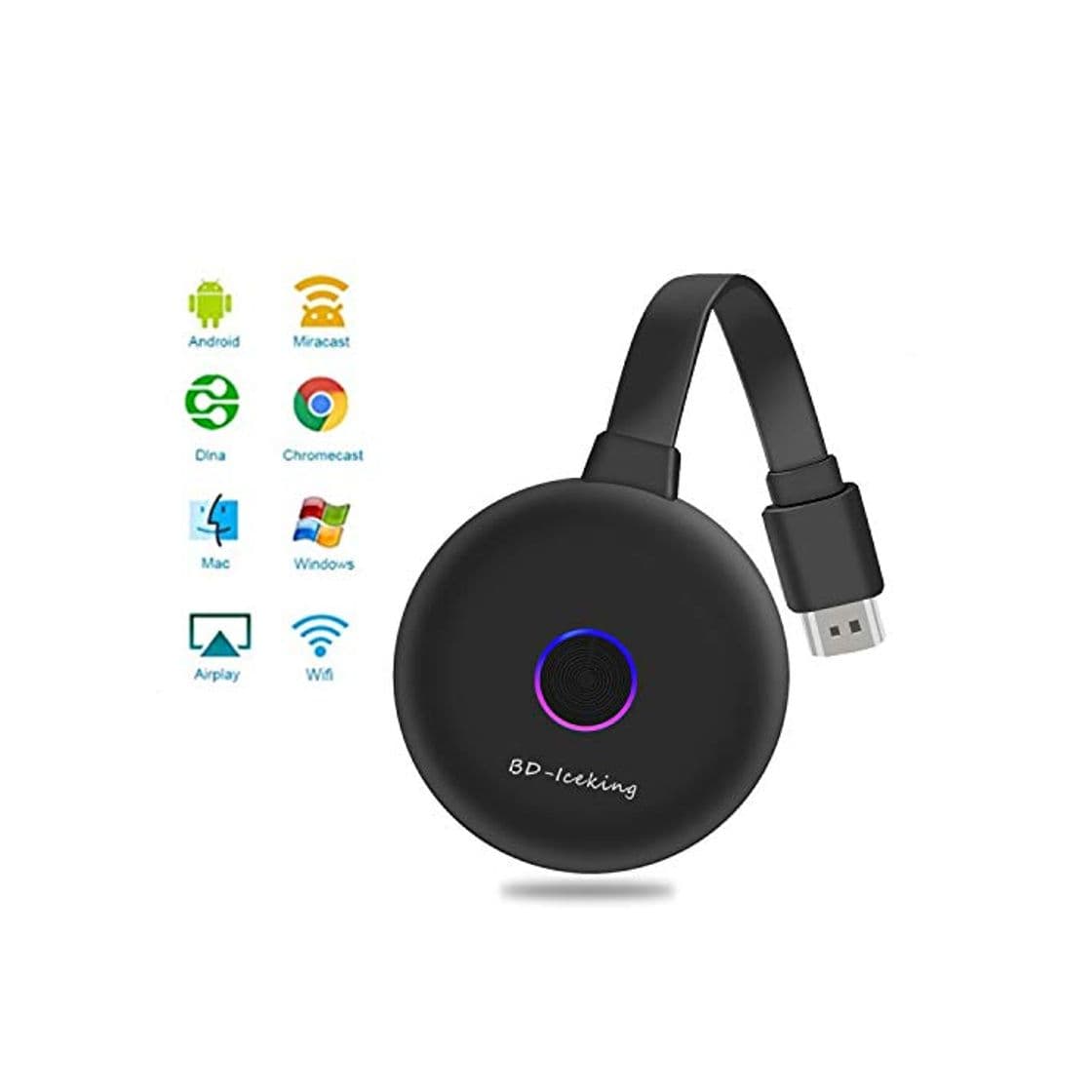 Product 2,4Ghz WiFi InaláMbrico Hdmi Adaptador,1080P HD, para Smartphones Android