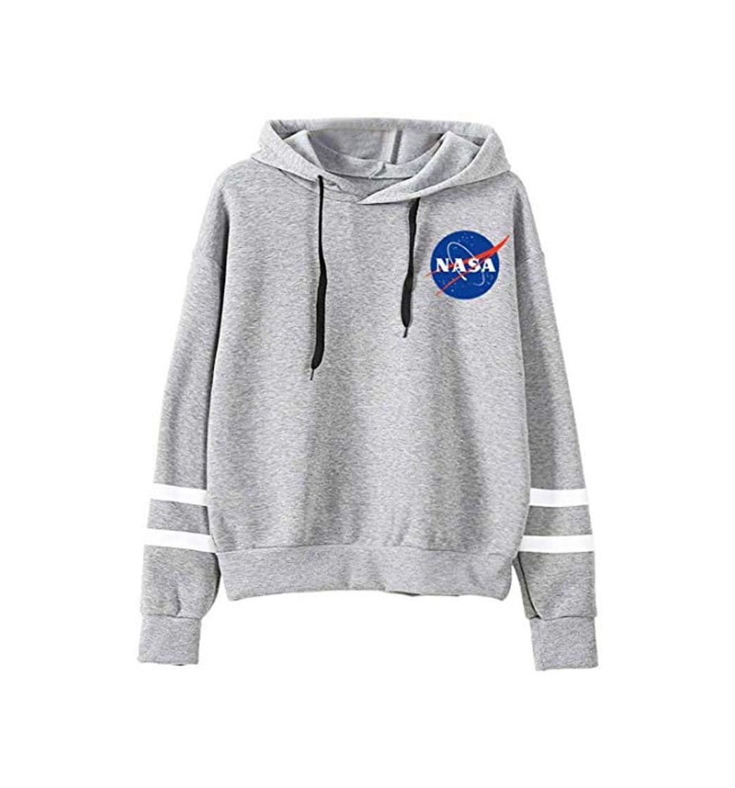 Product EMILYLE Mujer NASA Aeronautico Sudadera Deportiva Casual Manga Larga. L