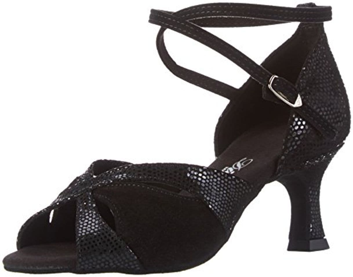 Fashion Diamant Damen Tanzschuhe 141-077-084, Zapatos de Danza Moderna/Jazz para Mujer, Negro, 35