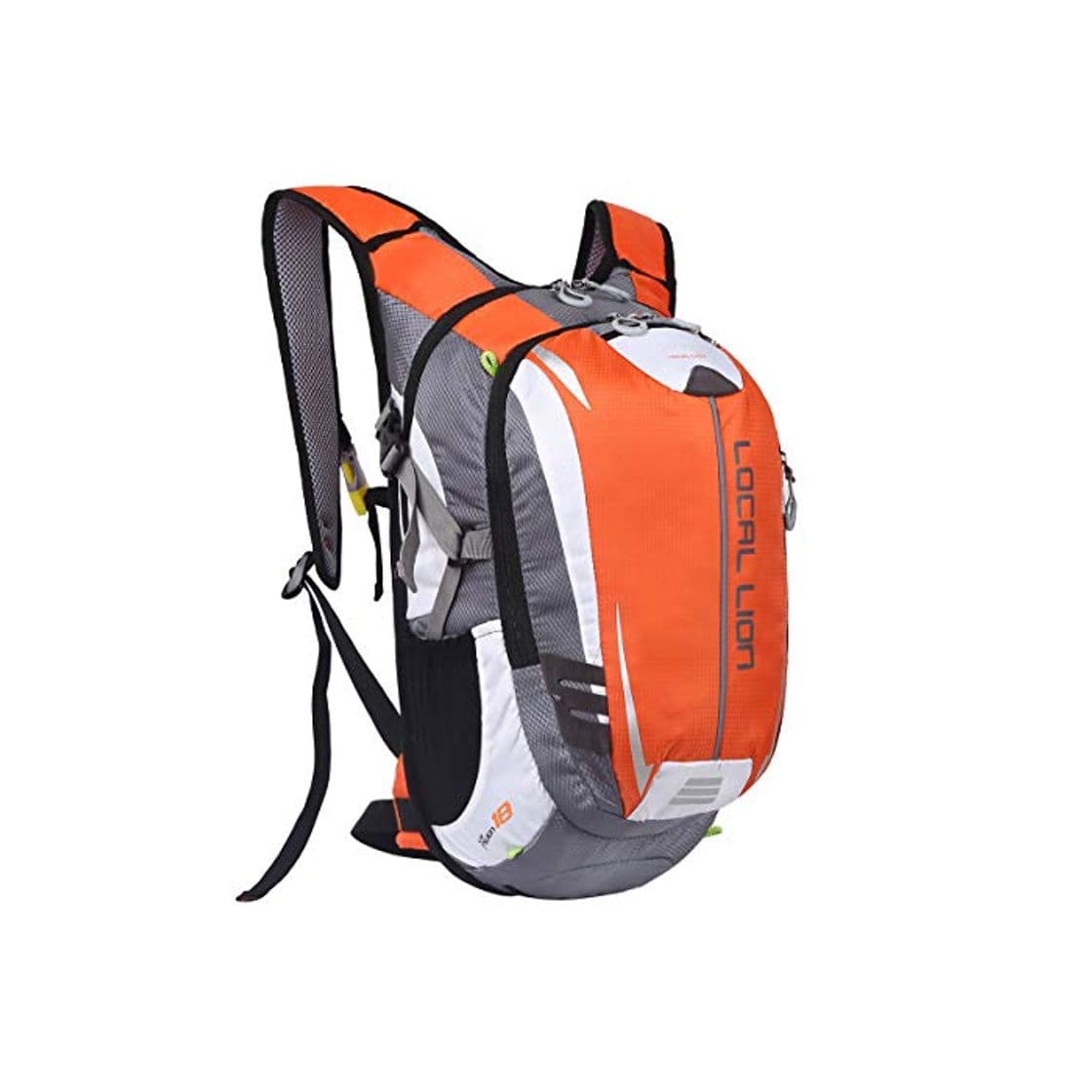 Moda Local Lion 18L Mochila de Ciclismo Hidratación de Deportes al Aire Libre de Senderismo Excursion Multifuncional Nylon para Unisex Color Naranja