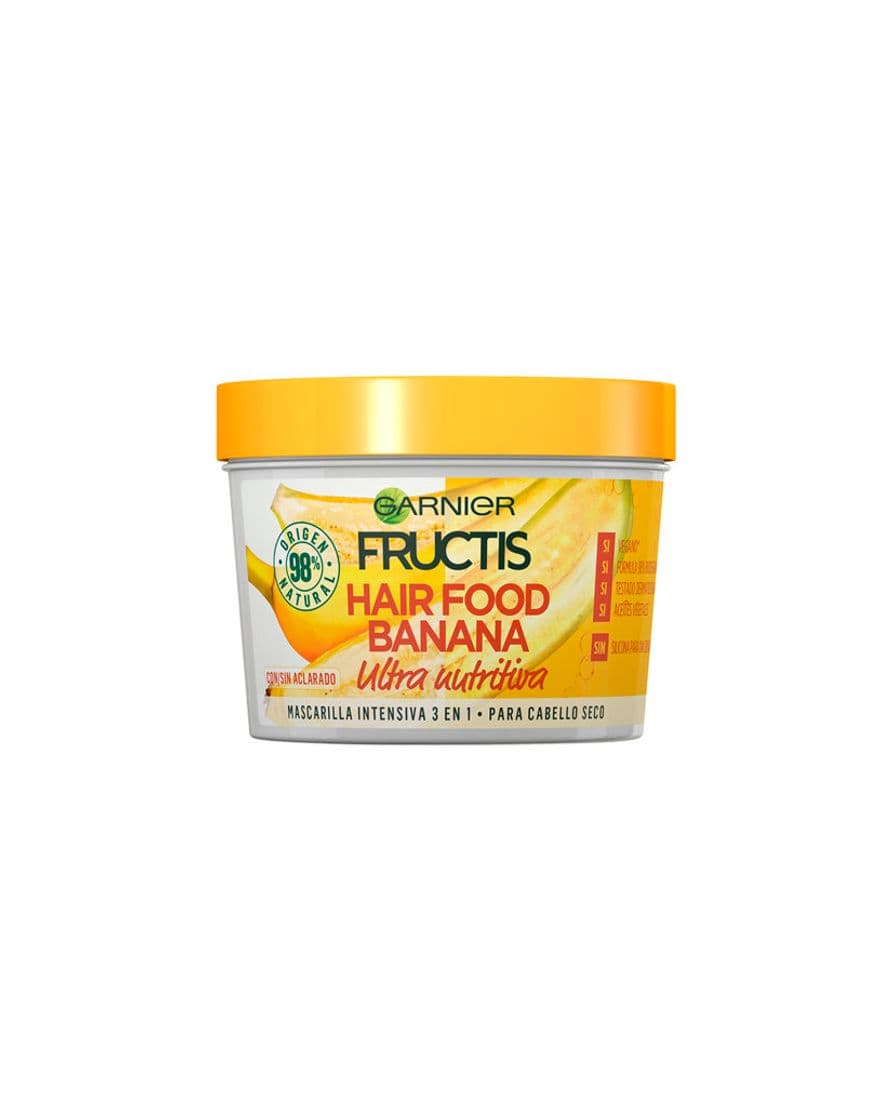 Beauty Garnier Fructis Mascarilla 3 en 1 Hair Food Banana , 3 Recipientes