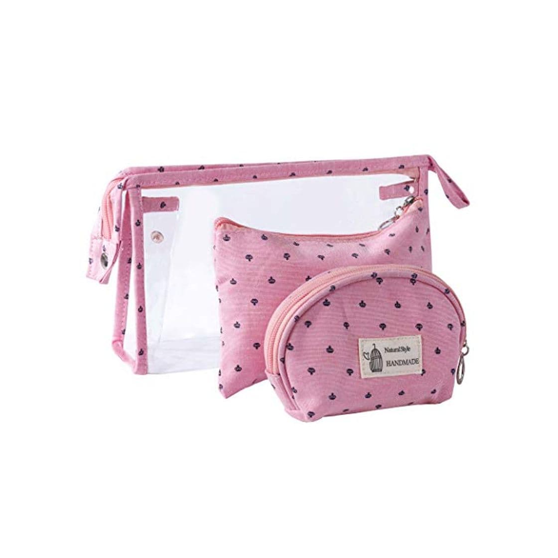 Fashion Bolsas de Cosméticos Mujer Bolsa de Maquillaje de Tocador Transparente para Viajes