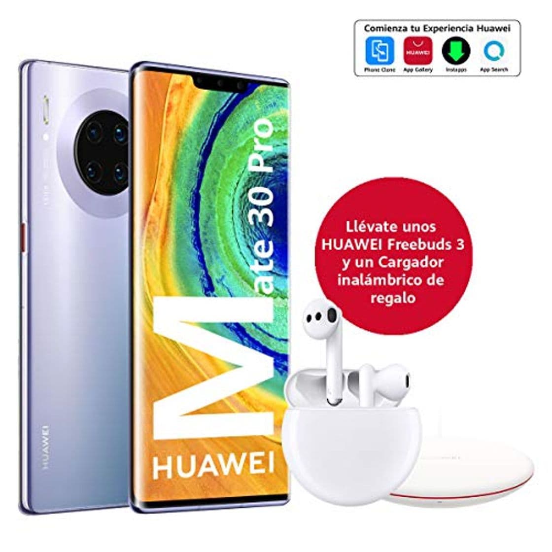 Electronic HUAWEI Mate30 Pro - Smartphone con Pantalla Curva de 6.53" (Kirin 990,