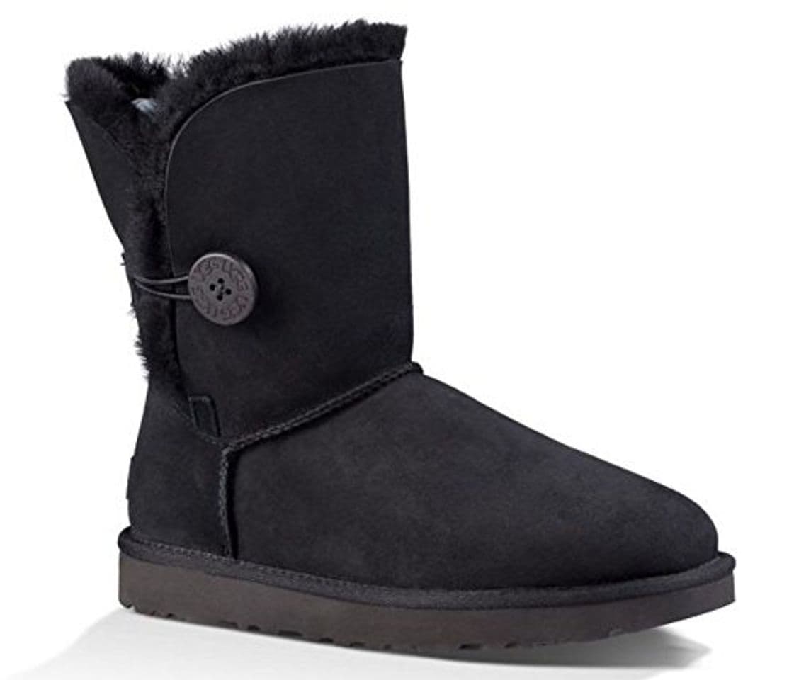 Moda UGG Female Bailey Button II Classic Boot, Black, 3