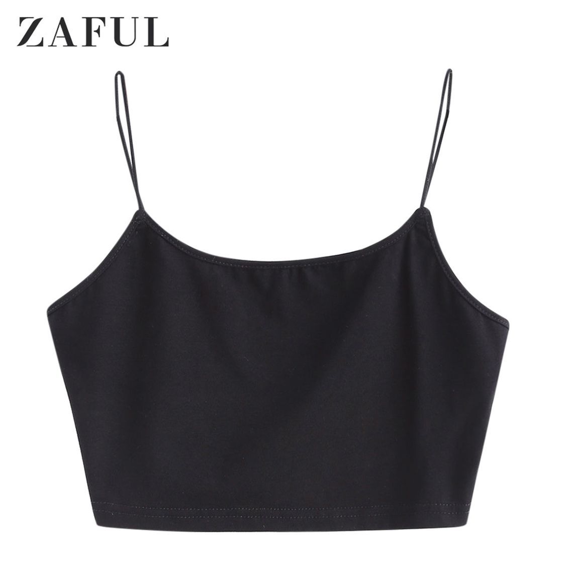 Product ZAFUL Sexy Crop Top Color Liso Chaleco Camiseta Sin Mangas para Mujer