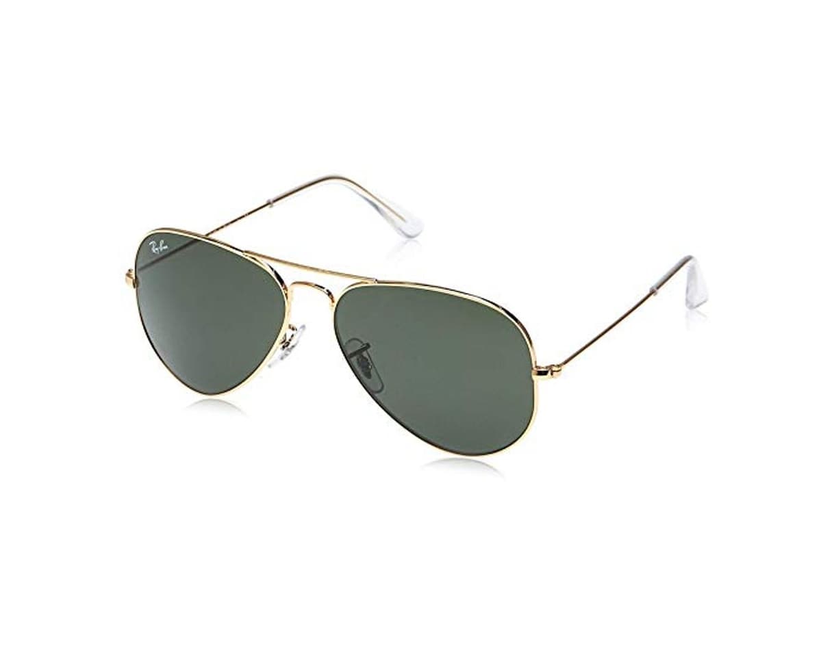 Fashion Rayban - Gafas de sol Aviador Aviator Large Metal, Gold