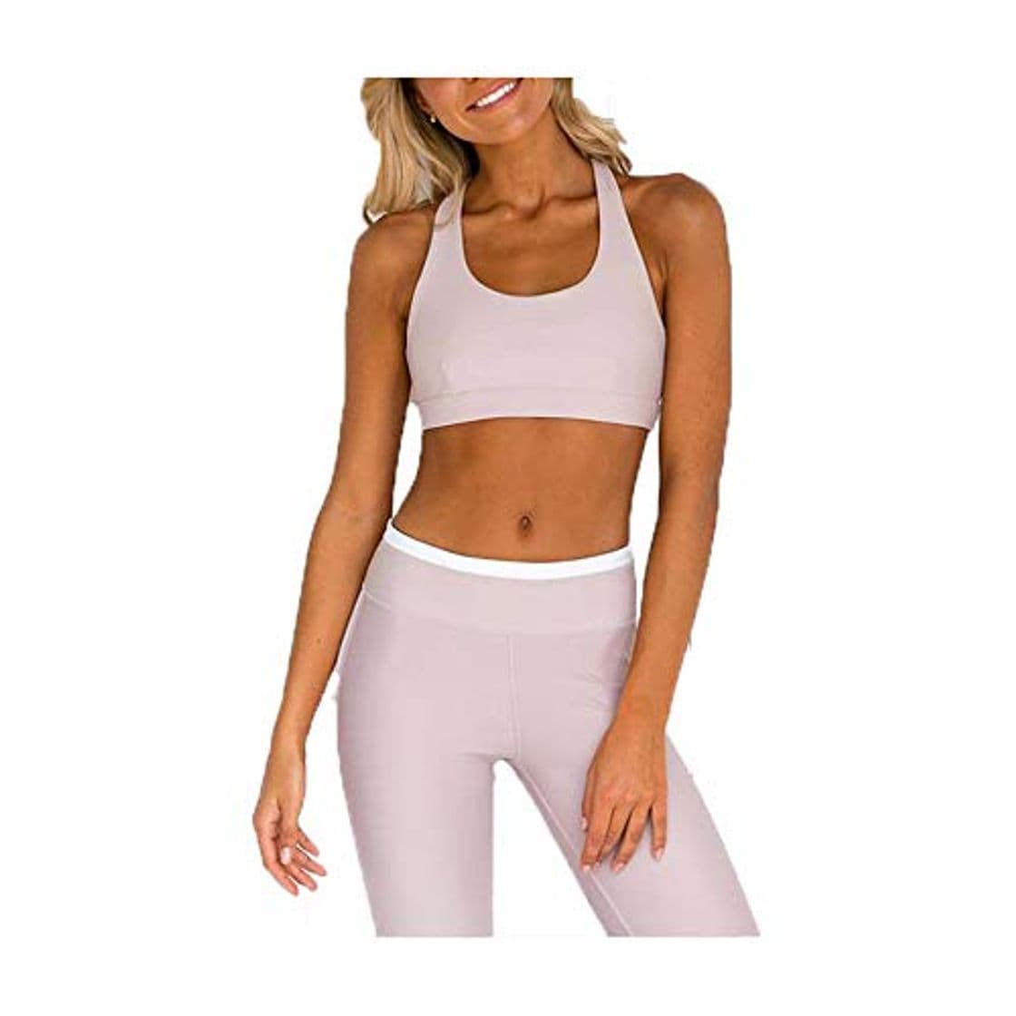 Place Leggings de gimnasia con pantalones de bolsillo Damas de color sólido con