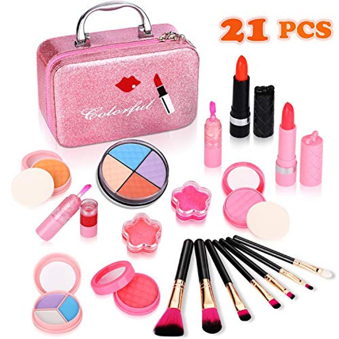 Lugar ARANEE Maquillaje Niñas Set Maletin Juguete Niña 21 PCS