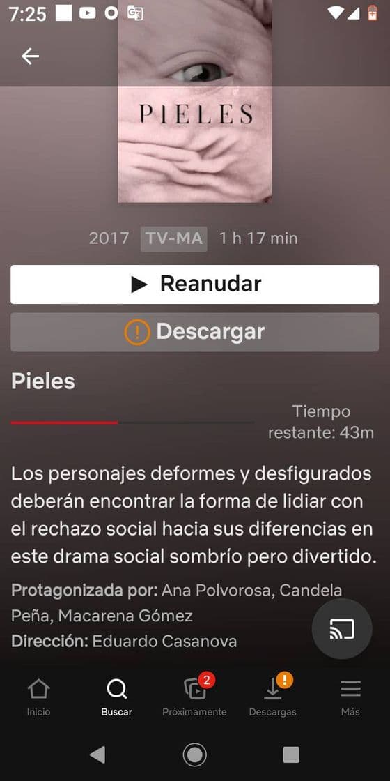 Película Netflix - Película: Pieles