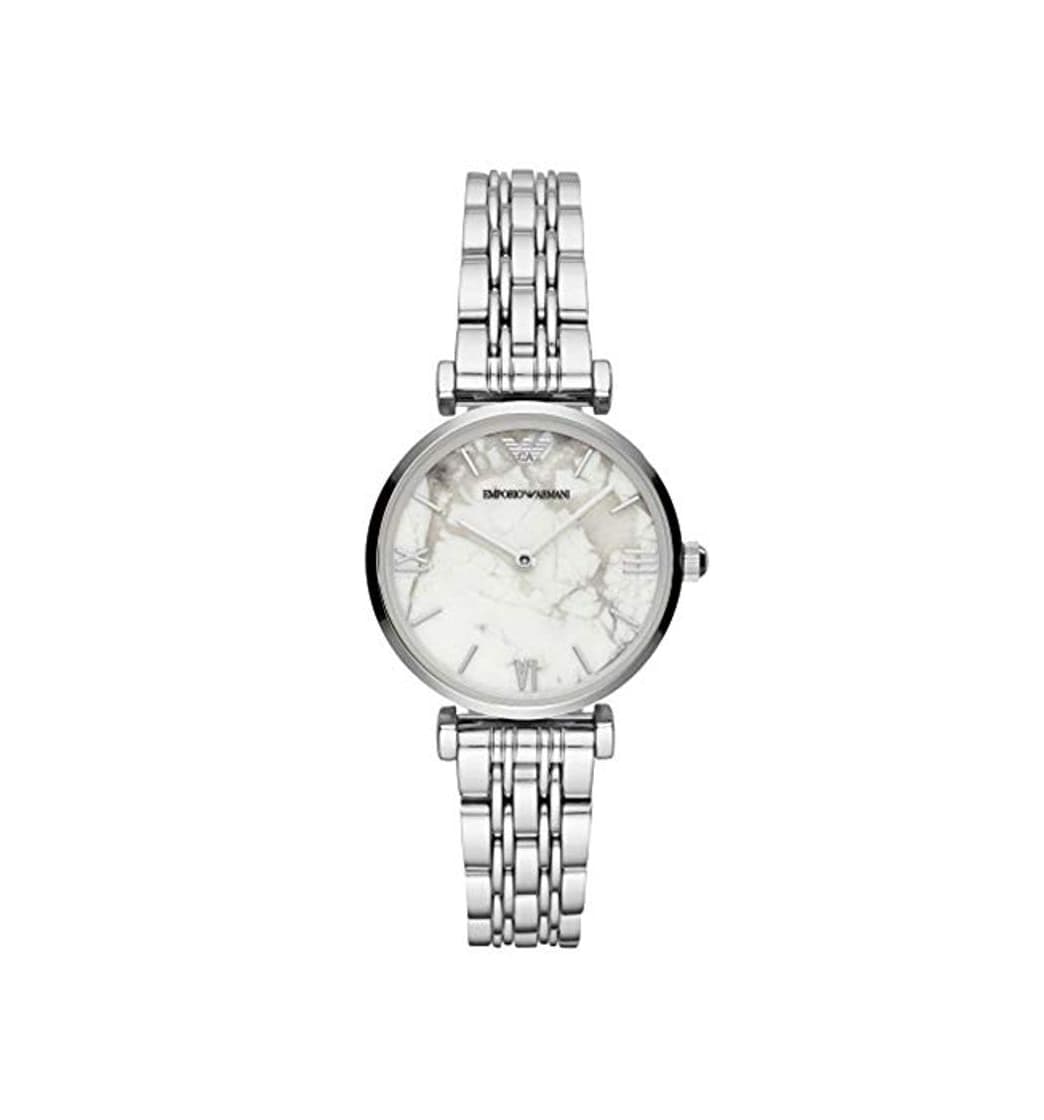 Moda Emporio Armani Reloj Analógico para Mujer de Cuarzo con Correa en Acero Inoxidable AR11170