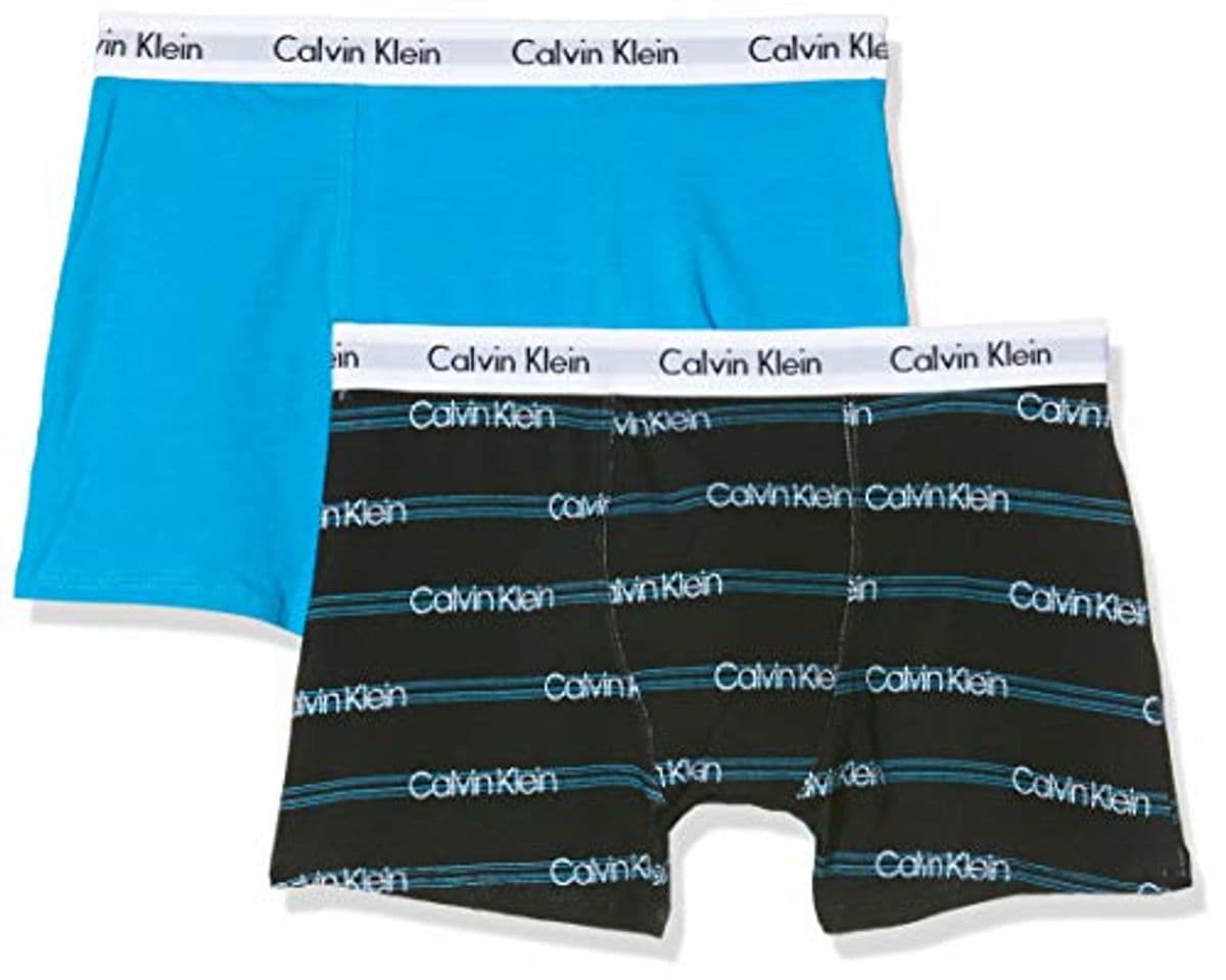 Moda Calvin Klein 2pk Trunks Bañador, Azul