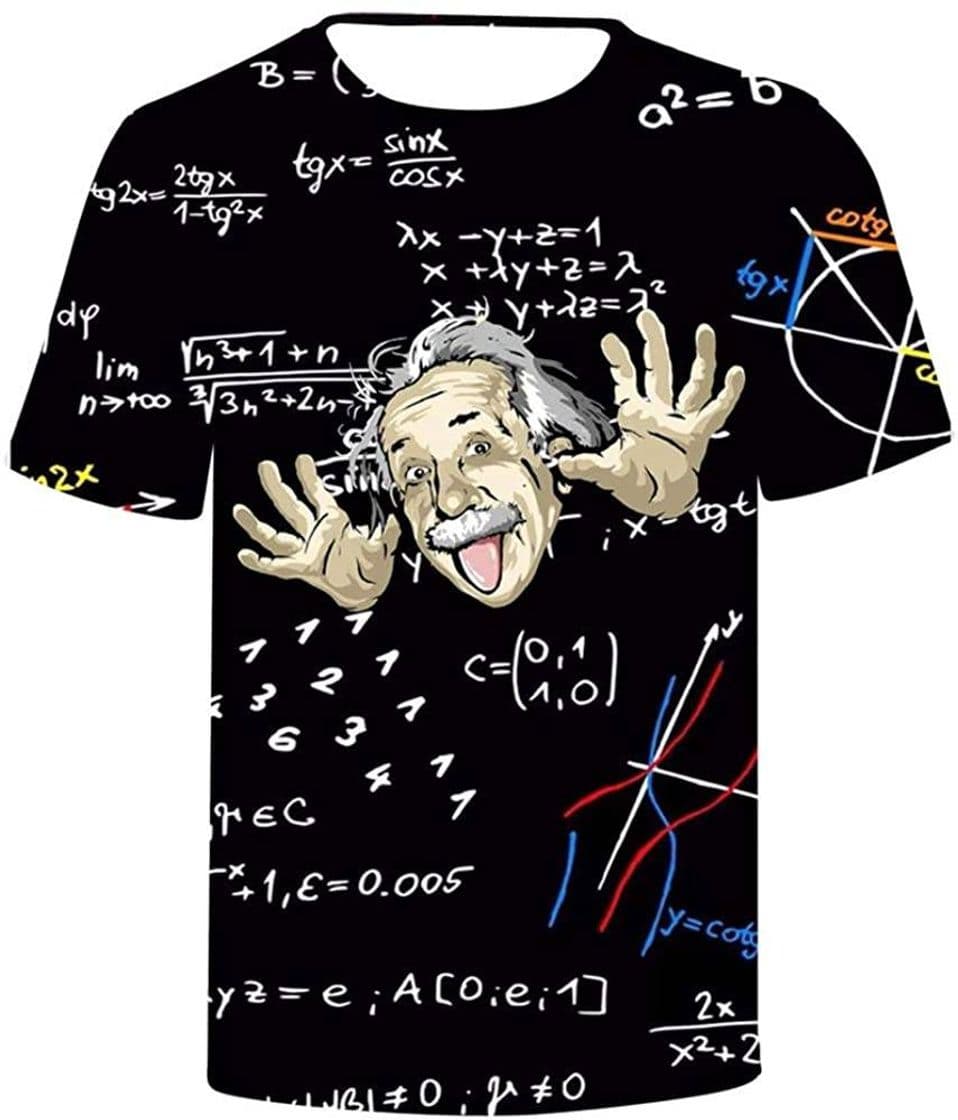 Producto Zounghy Camiseta Einstein Ecuación E=Camiseta de Arte MCT-Top Estampado para Hombre -