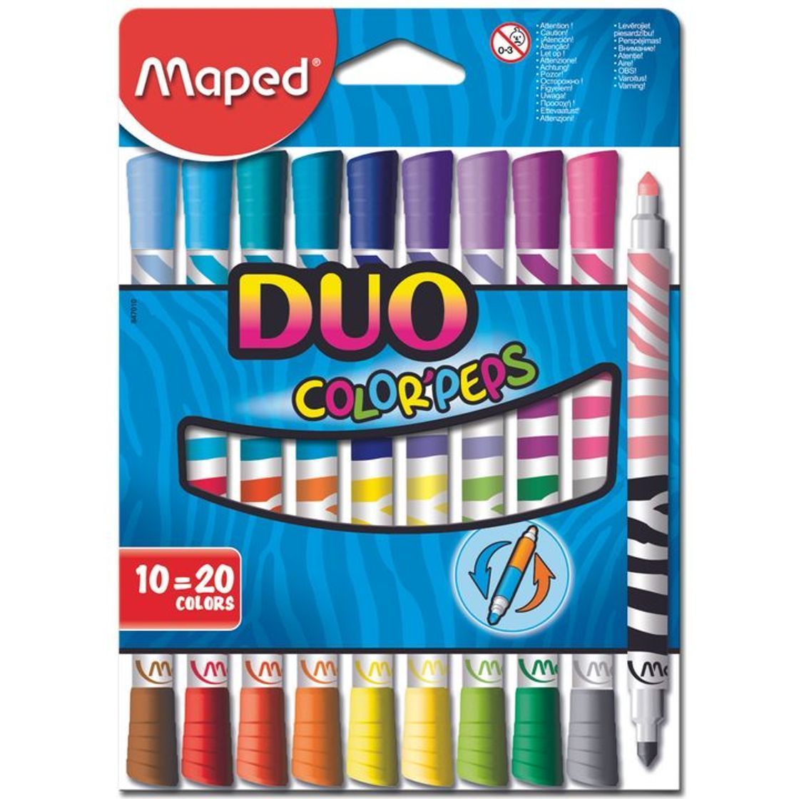 Product Plumones Maped Duo De Carton 10/20 piezas