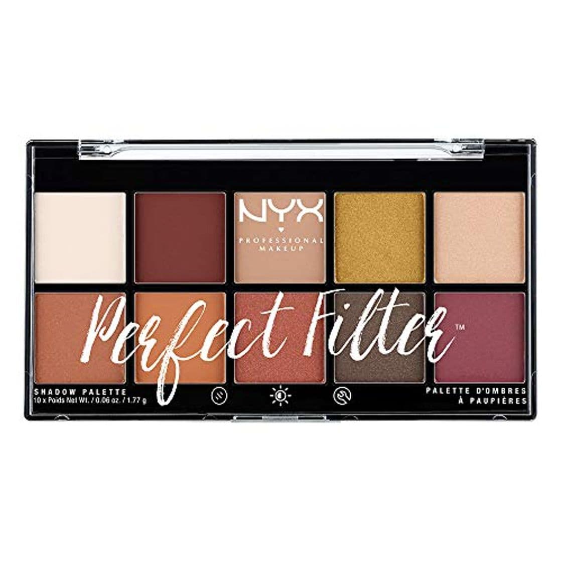 Beauty NYX Professional Makeup Paleta de sombras de ojos Perfect Filter Shadow Palette