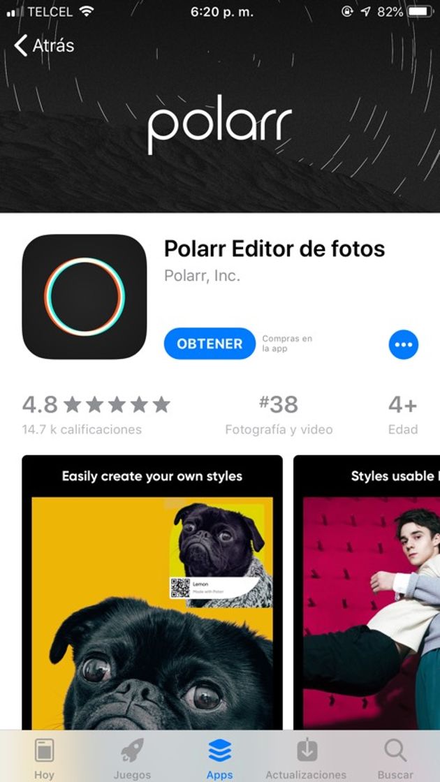 App Polar Editor de Fotos