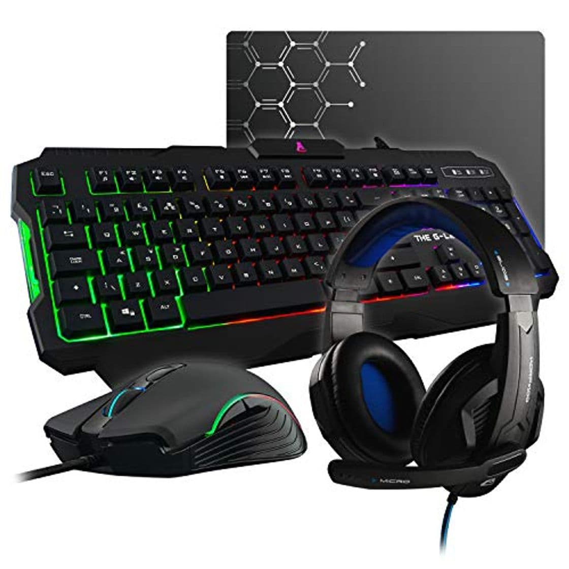 Producto G-Lab Combo Argon E - 4 en 1 Gaming Bundle - Teclado