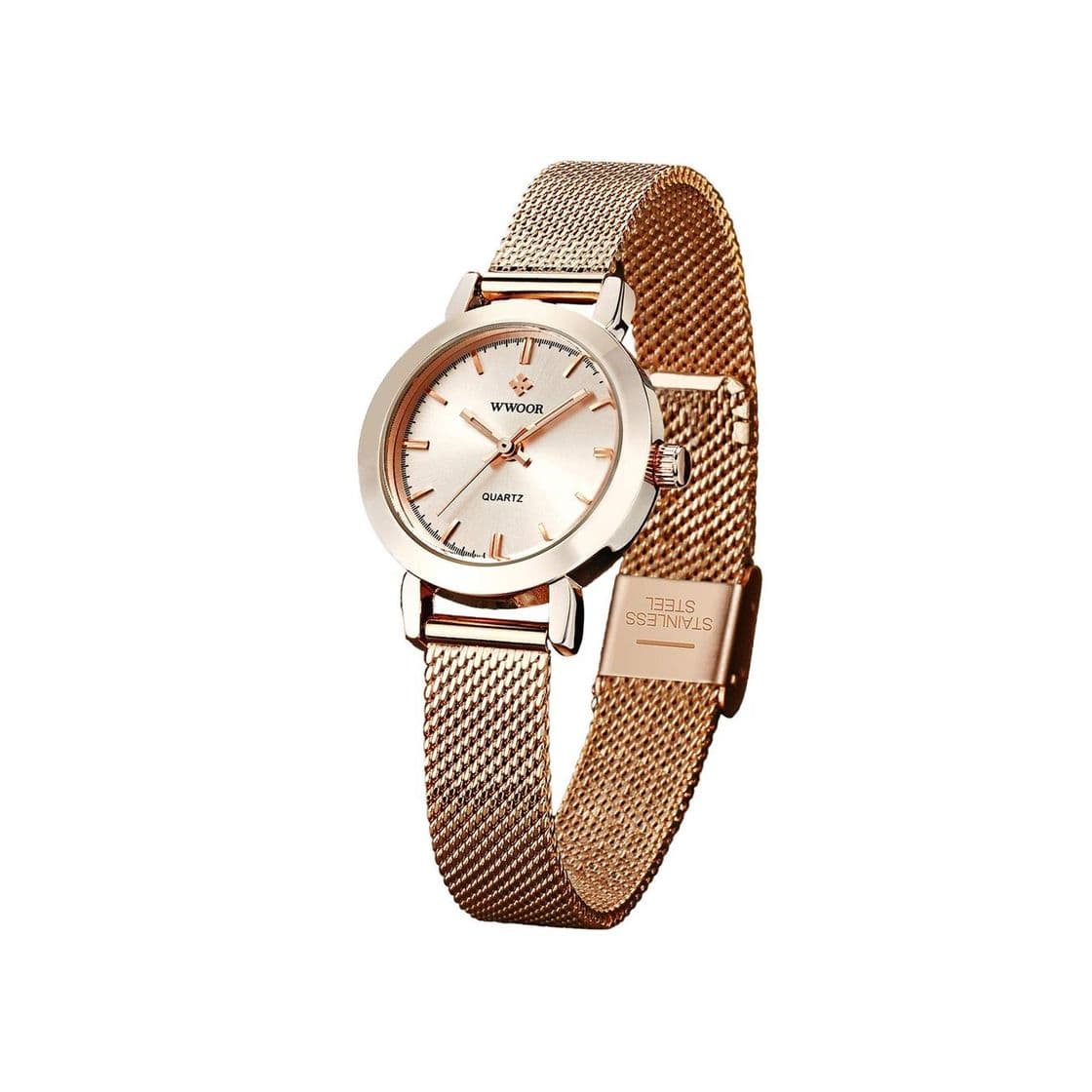 Producto WWOOR Ultraplano Reloj de Mujer Reloj Redondo Dial

