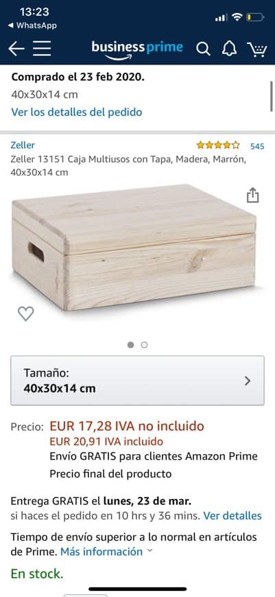 Fashion CAJA MADERA