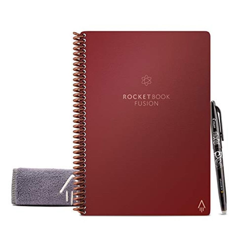 Producto Rocketbook Fusion - Cuaderno de notas reutilizable e inteligente - Scarlet Rojo