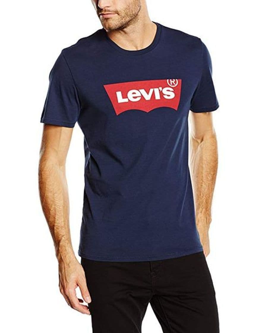 Moda Levi's Graphic Set-In Neck, Camiseta para Hombre, Azul