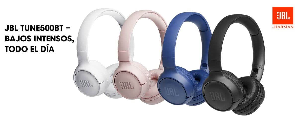 Electrónica JBL Tune500BT - Auriculares supraaurales inalámbricos con conexiones multipunto y asistente de