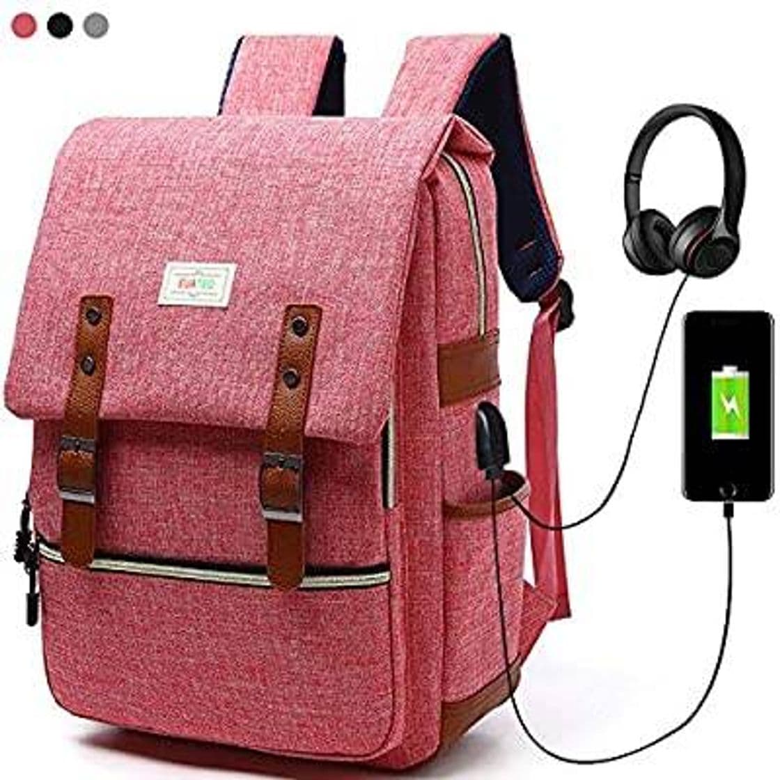 Moda Mochila con interfaz USB