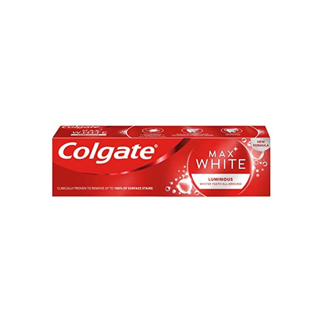 Producto Colgate Max blanco luminoso Una pasta de dientes