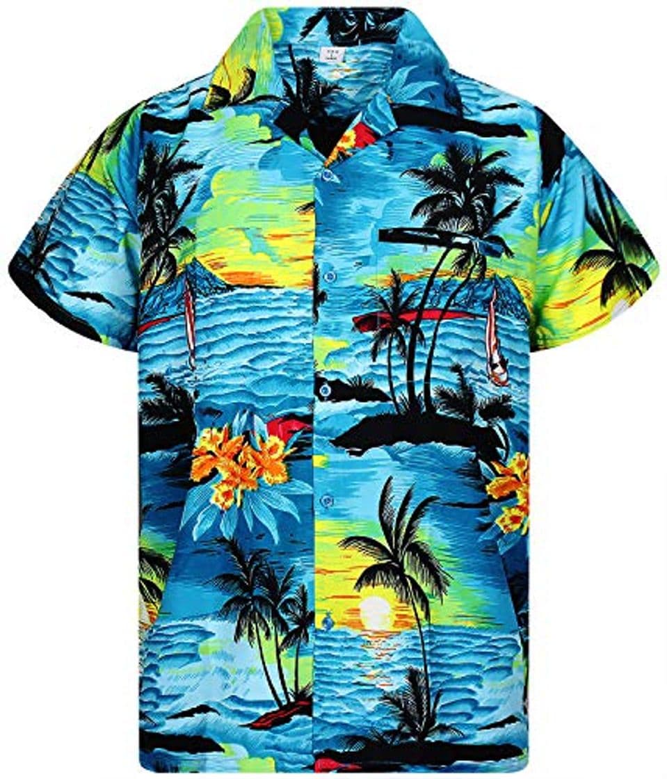 Fashion V.H.O. Funky Camisa Hawaiana