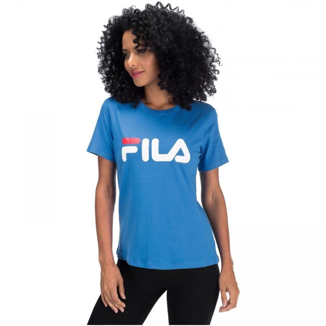 Moda Camiseta Fila Basic Letter - Feminina