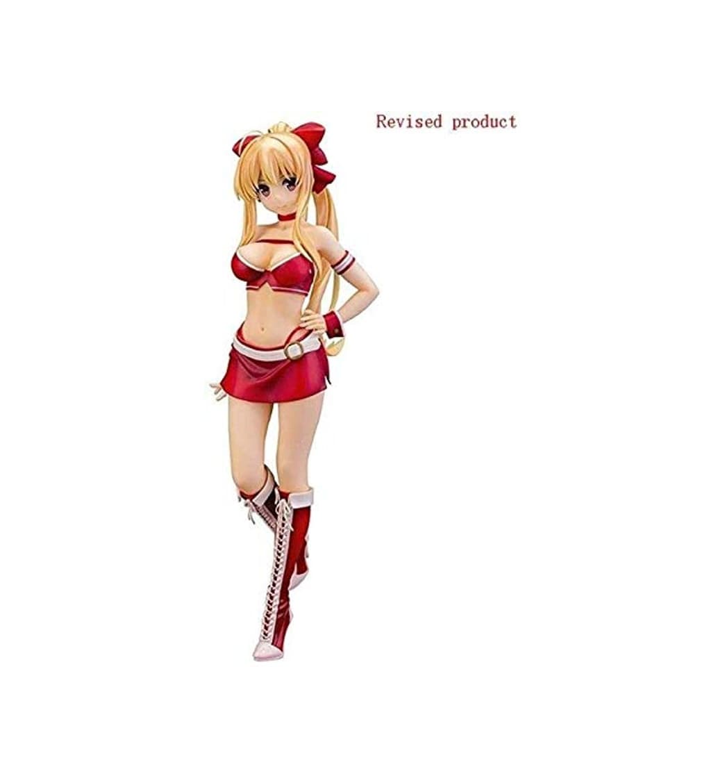 Product No Anime Hermosa Chica en Traje de Carreras Rojo PVC prepintado Figura